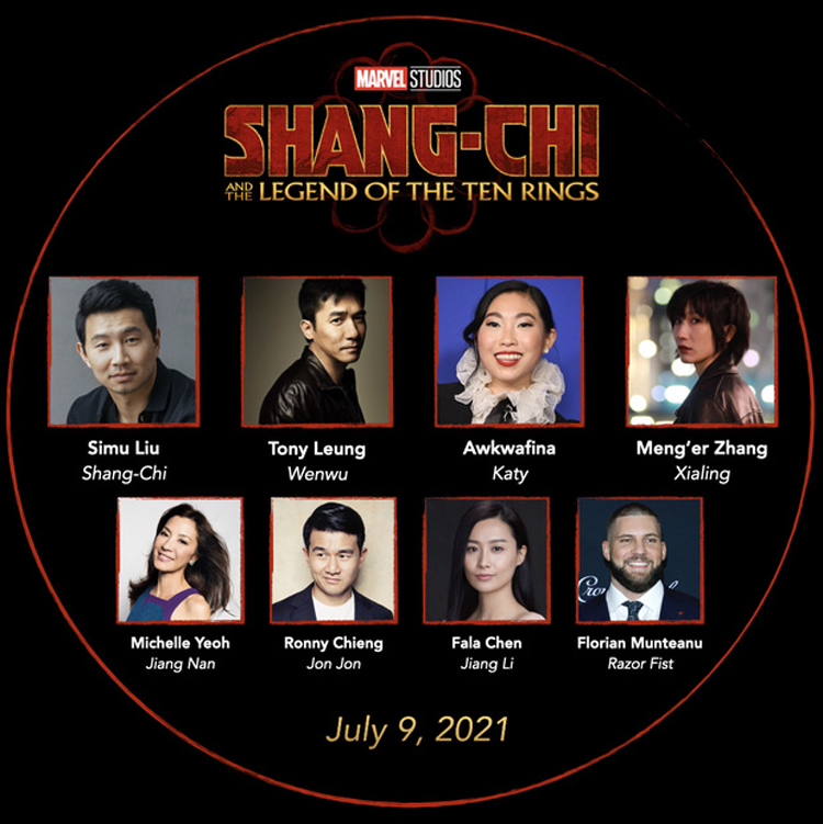 Dàn diễn viên Bộ phim Shang-Chi and the Legend of the Ten Rings